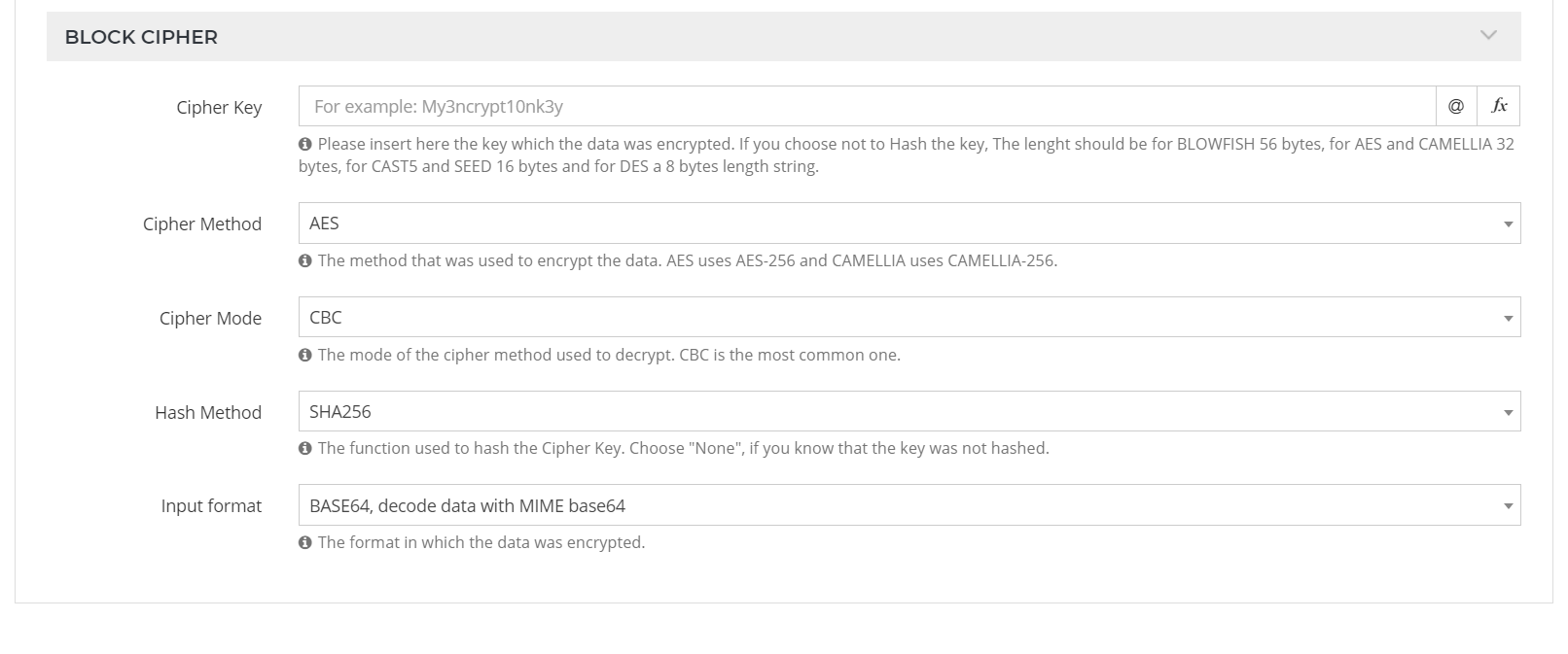 Analytics config