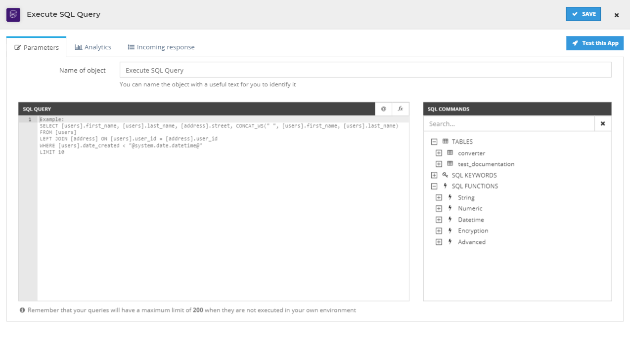 Loop config